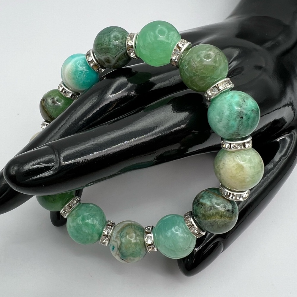 GREEN CALCITE BRACELET
